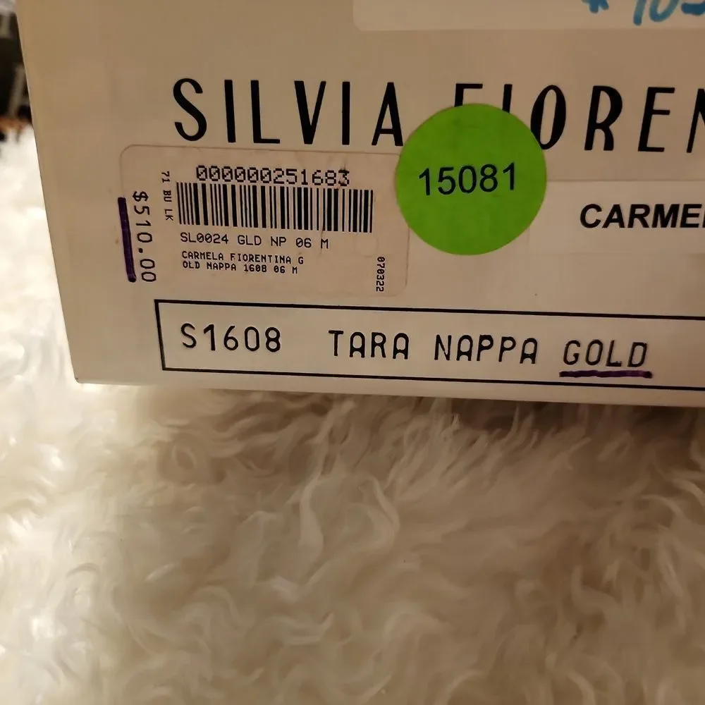 Silvia florentina carmelagold,old nappa sz.6 all leather originally 510.00$, NWT